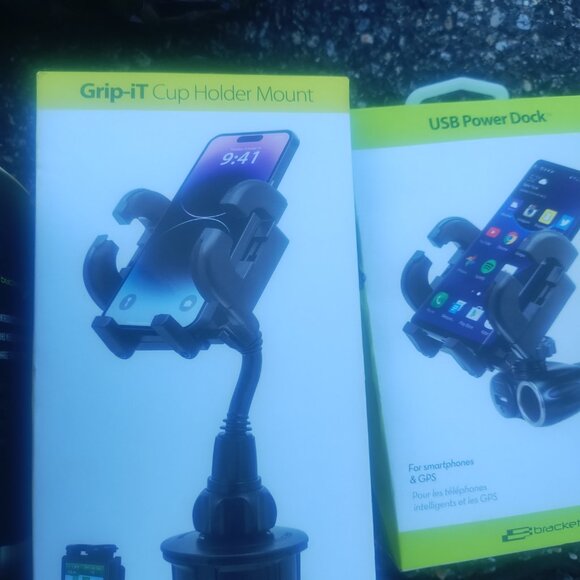 Cellphone mounts and cup holders lot of 50 - Picture 3 of 12